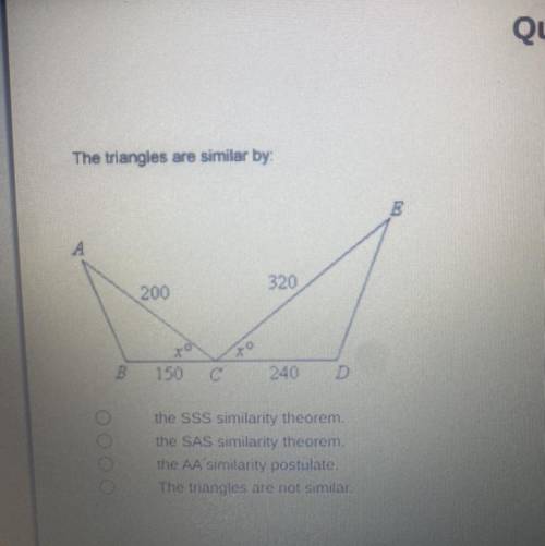 How are the triangles similar please help