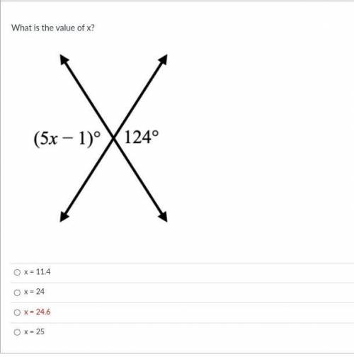 What is the value of x? ​