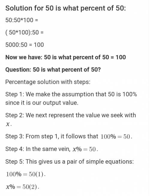 What percent is 50% of 50% of x? Please help.