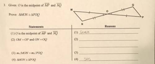 Can someone please help me with a reason for #2 and #3 please