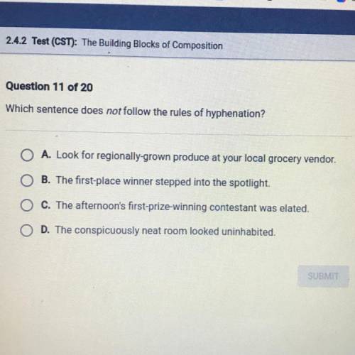 Which sentence does not follow the rules of hyphenation?