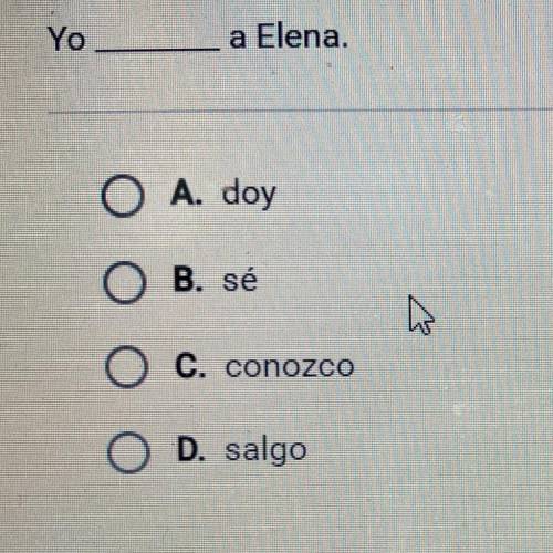 Okay this the OFFICIAL last question I ask for Spanish