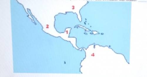 Which number is located closest to the place where the Aztec civilization was located?​