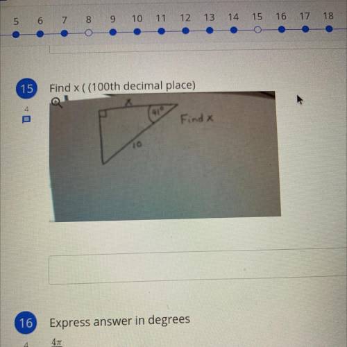 Find x ((100th decimal place)
Find x
10