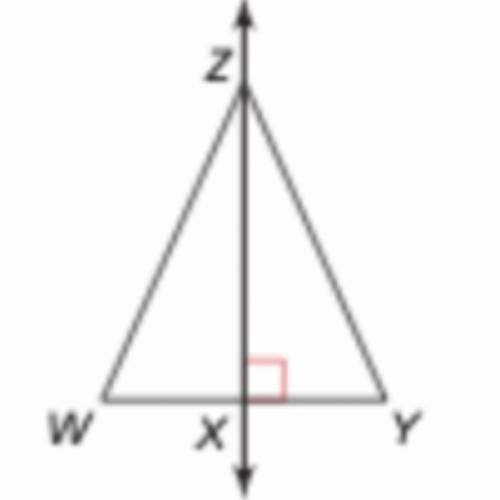 Use the diagram and the information given to find the indicated measure:

2. ZX is the perpendicul