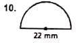 What is perimeter of the semi circle?