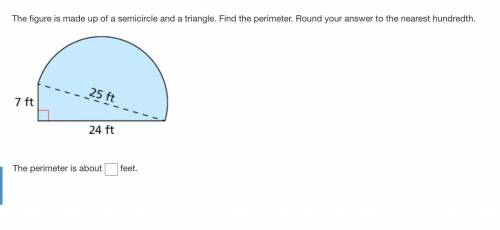 What is the perimeter of the figure?