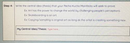 Why do we create art? thesis