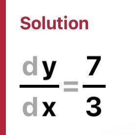 Which is the slope of the line with equation 7x−3y=21?

A) 3/7
B) -3/7
C) 7/3
D) -7/3