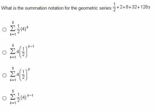 What is the summation notation for the geometric series mc007-1.jp g?