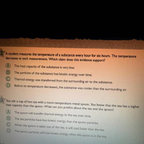 The temperature descreases at each measurement. Which claim does this evidence support?