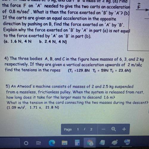 Atwood Physics Problem #5