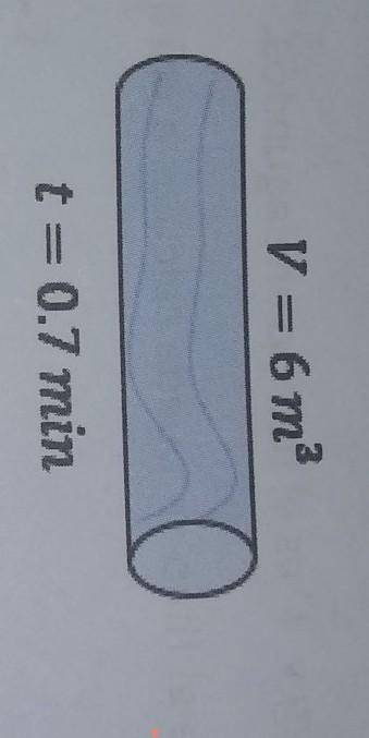 Calcular el gasto de agua por una tubería , así como el flujo ,al circular 6 m³ en 0.7min , consult