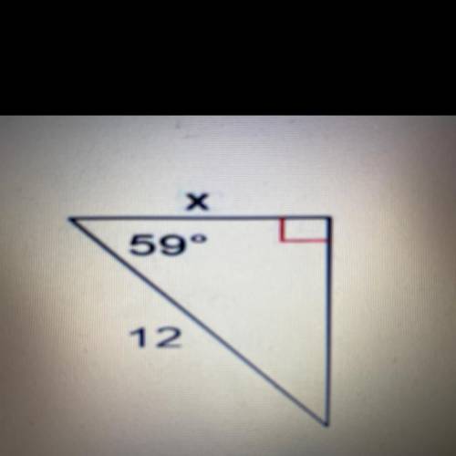 With the image below explain how you would solve for the value of x as you solve for x.