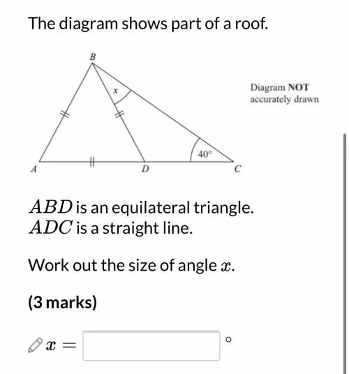 Please help me find what x is. i'll give brainliest