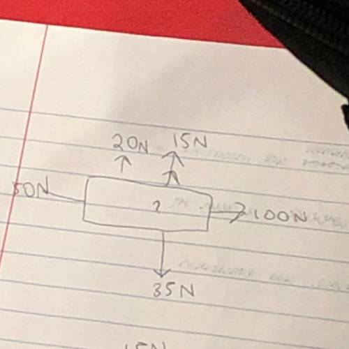 Using the free body diagram, if the object is accelerating at a rate of 4m/s^2 upward, what is the