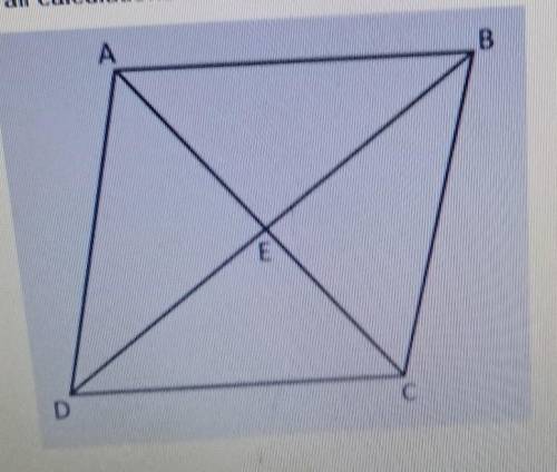 Quadrilateral ABCD is a rhombus. Given that m<EDA = 37º, what are the measures of m <AED |