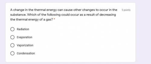 A change in the thermal energy can cause other changes to occur in the substance. Which of the foll