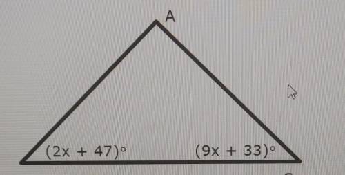 When viewed from the side, the spire on the top of a building forms triangle ABC with m<B = m<