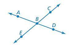 Name two angles that are adjacent to ∠ABC.
∠
∠