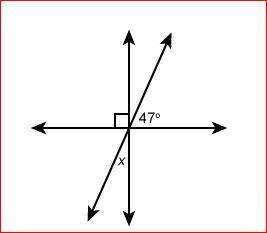 PLZ help this is due today 10 points dont waste em plzz. What is the measure of angle x?

Enter yo