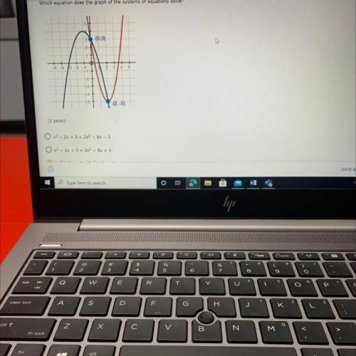 Which equation does the graph represent?(giving 100 points)