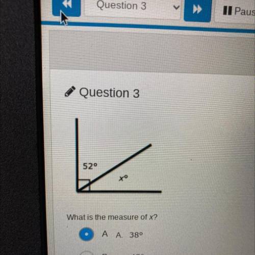 What is the measure of x?