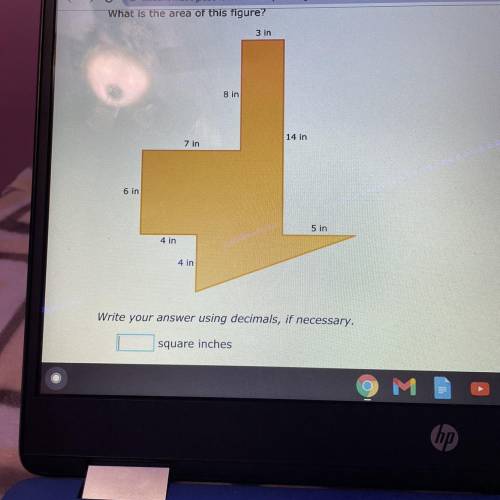 What is the area if the figure?