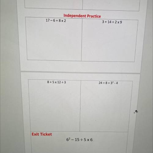 Evaluate Each Expression :) only 5 problems.