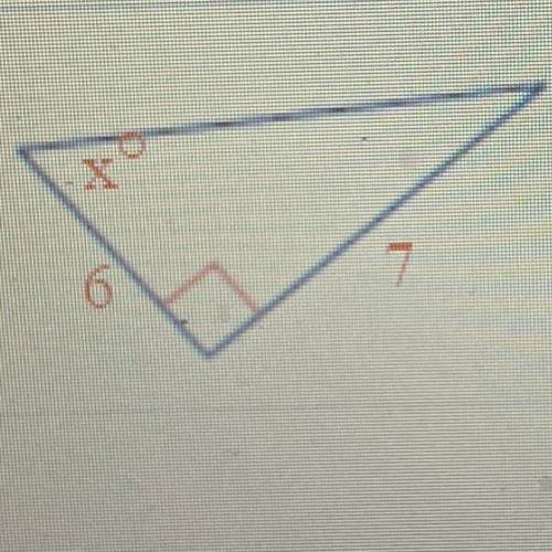 Find the value of x.

(Do not include the degree symbol in your answer. Round to the nearest degre