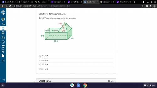 Find the total surface area