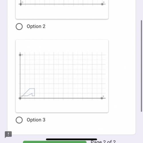 which of the following options is a dialation of the shape below using a zoom factor of 1.5 from th