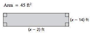 Can someoe find the dimensions of the polygon with the given area