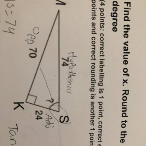 Which formula is need to use with the sin cos or toa