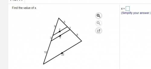 Find the value of x please