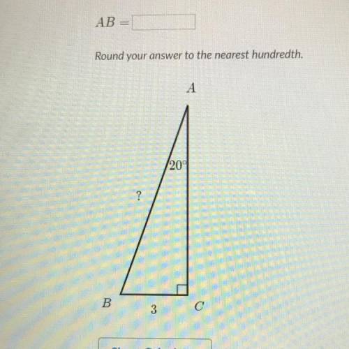 AB=

ra side in right
Round your answer to the nearest hundredth.
vith
-try
А
ra side in right
vit