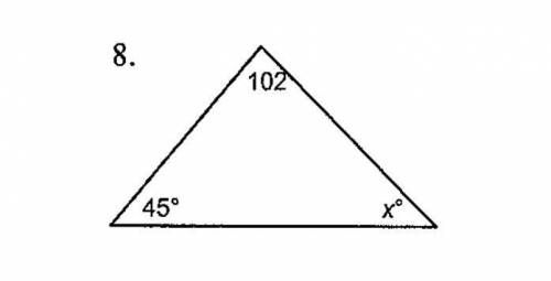 Find the value of x from this figure