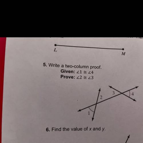 How do i solve #5 step by step?