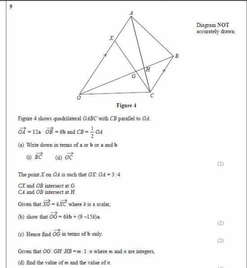 Question on Vectors (I have done the a) part, but I don't knw how to do the rest. Pls help. Need th