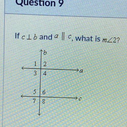 If C B and a||c, what is m<2