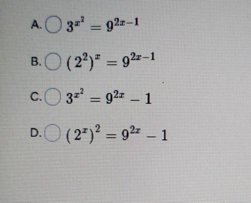 PLEASE HELP!! Which of the following equations can be used to find the value of, x, described in th