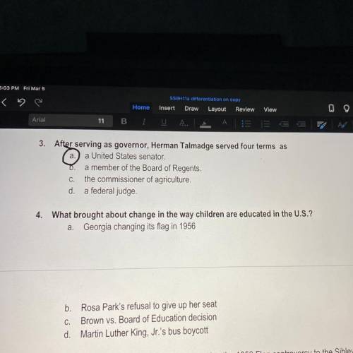 What brought change in the way children are educated in the us? A. Georgia changing its flag. B. Ro