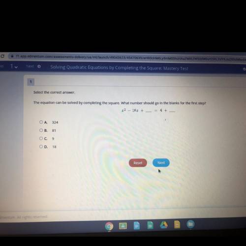 The equation can be solved by completing the square what number should go in the blanks for the fir