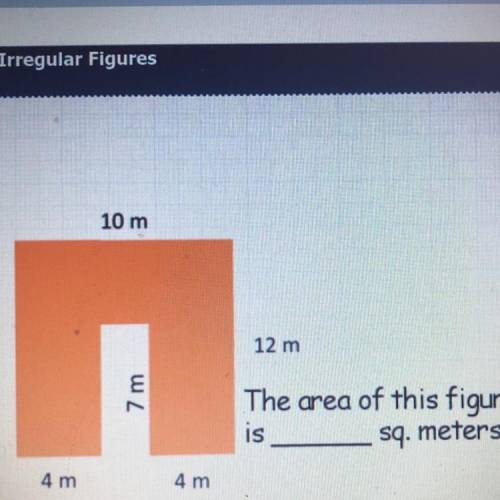 What is the area of this figure?