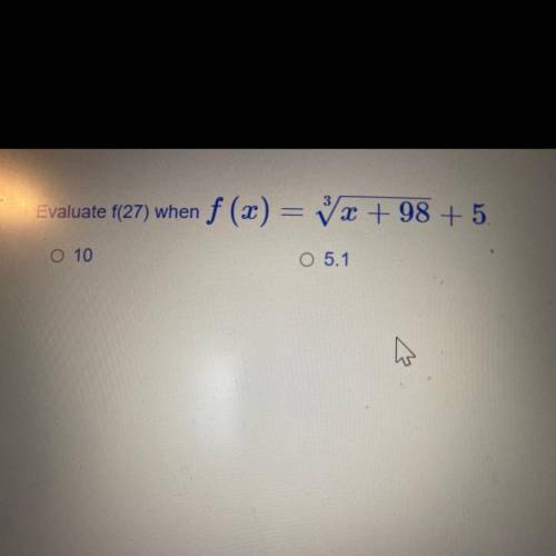 Im having a brain fart moment rn. Does f(27) mean to replace the x with 27 or f(x) with 27