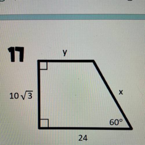 find the value of each variable. Write your answer as an integer or in simplest radical form. Help!