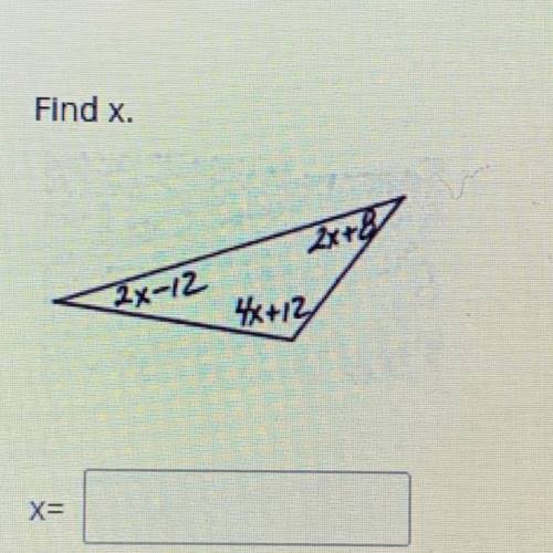 Find x.
Please help!