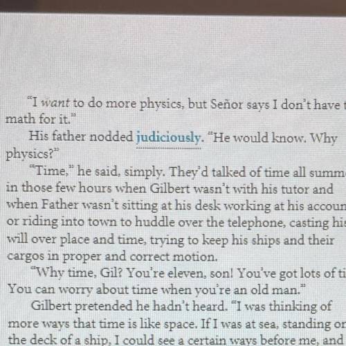 Practice and Apply Find the sentence with judiciously in line 94 of Another

Place, Another Time.