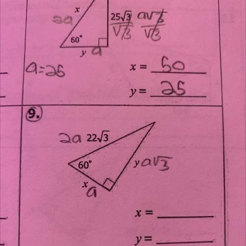 Can anybody help me with this number 9 ? show work please and thank you