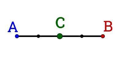 Find the ratio created when AB is partitioned by C.

Write your ratio with a, : and do not include